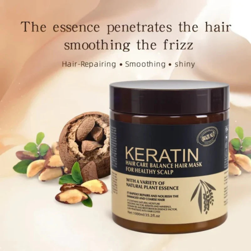 Brazil Nut Keratin Hair Mask & Keratin Hair Treatment For Healthy Scalp 500 Ml