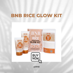 Bnb Whitening Rice Extract Bright & Glow Kit (with Box)